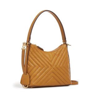 NWOT New Mark Cross Murphy Zip Quilted Shoulder Bag